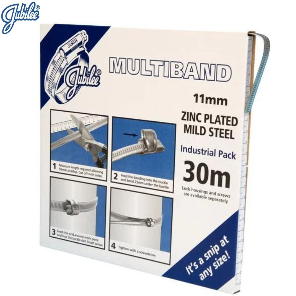 JUBILEE ‘Multiband’ Mild Steel Banding – 30m