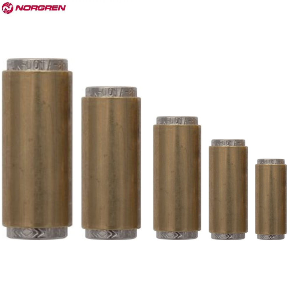 NORGREN ‘Fleetfit’ Brass Push-In-Fittings with Tube Supports