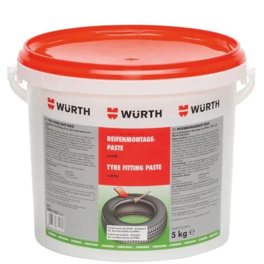 Würth Tyre Bead Mounting Paste | White – 5kg