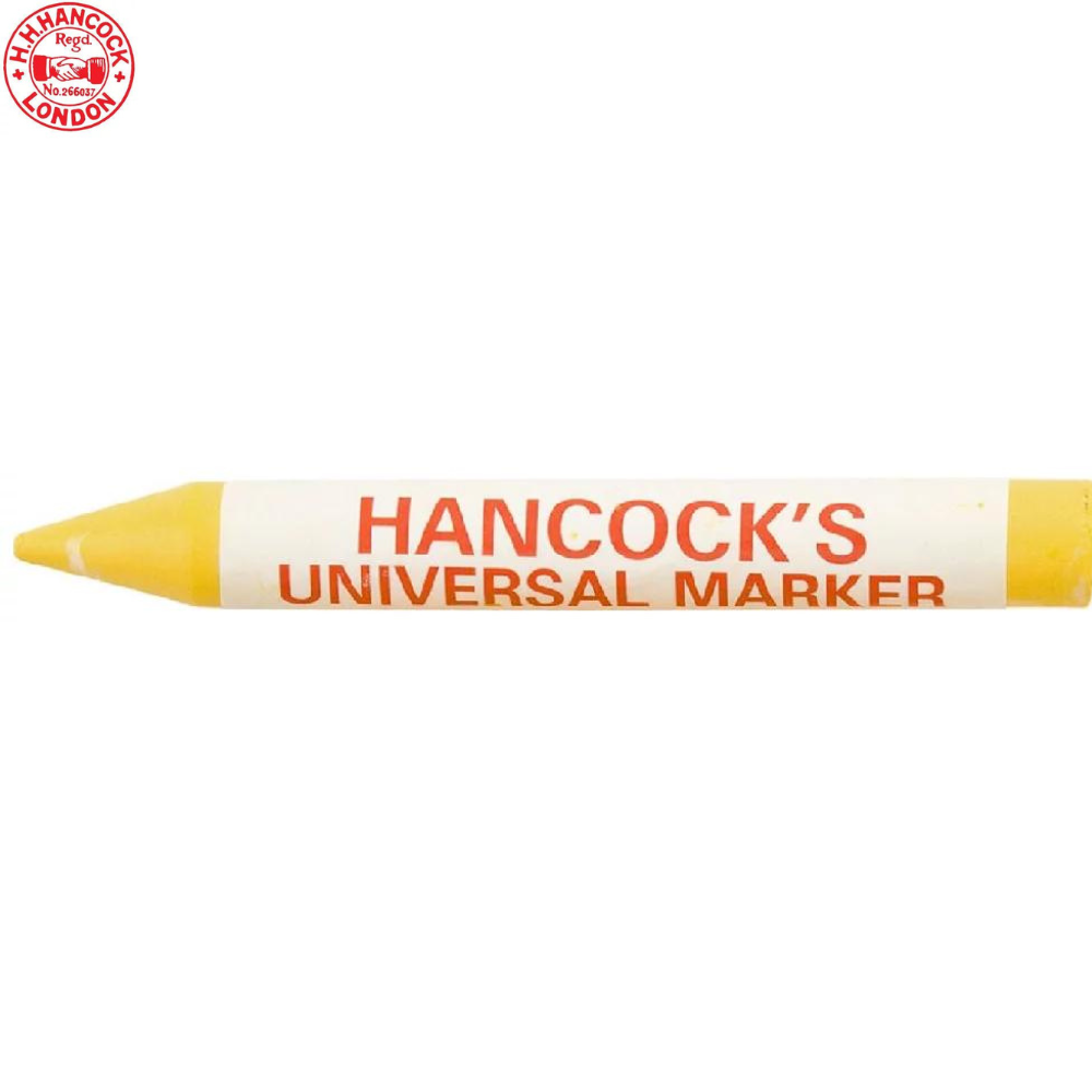 HANCOCKS Yellow Wax Universal Marking Penils – 12 Pack