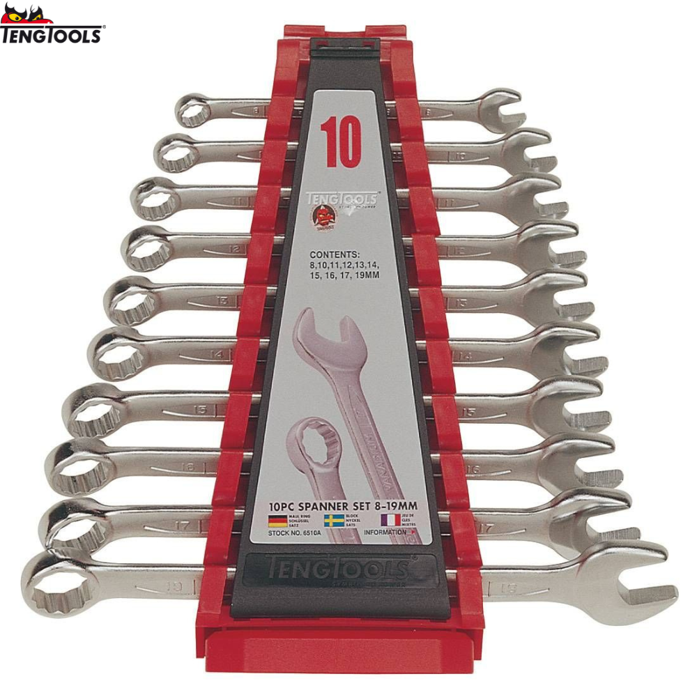 TENG TOOLS Combination Spanners Set 6510A – 10 Piece
