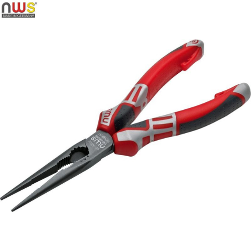 NWS Straight Long (Chain) ‘Soft Grip’ Nose Pliers – 205mm