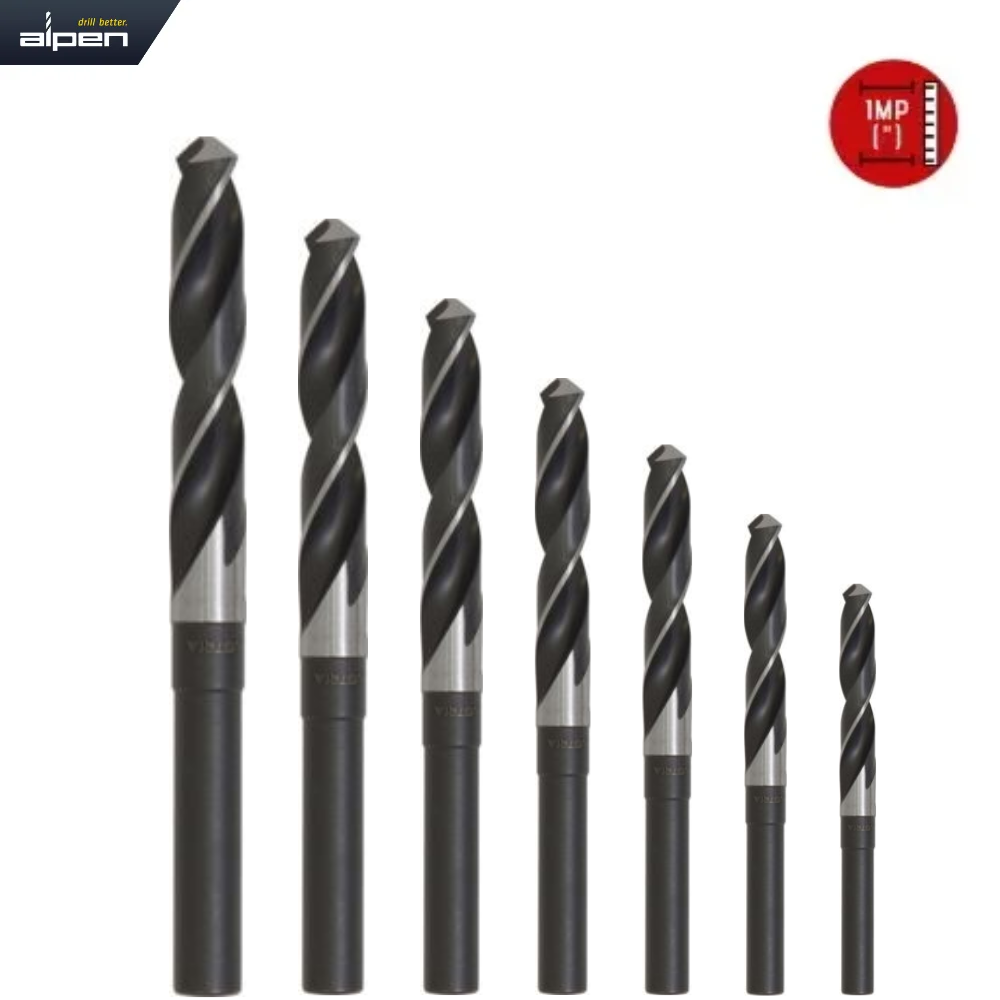 ALPEN HSS Blacksmiths’ Drills 1/2″ Parallel Shank – Imperial