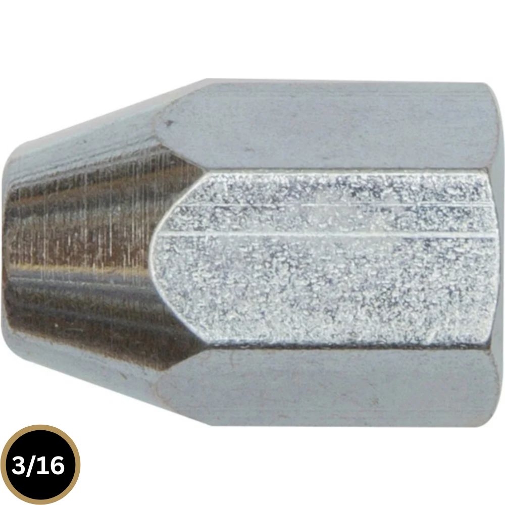 Female Brake Nuts Metric M10 x 1.00mm x 23mm – 25 Pack