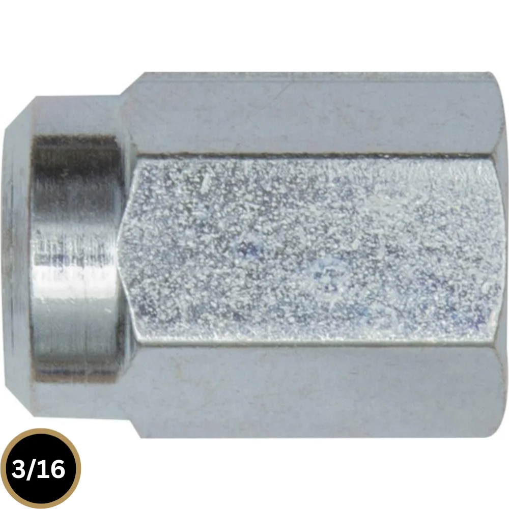 Female Brake Nuts Metric M12 x 1.00mm x 21.5mm – 25 Pack