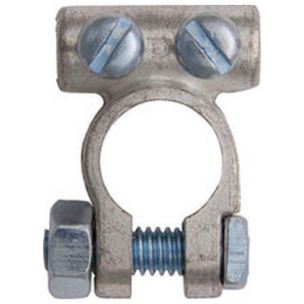Battery Terminal Clamp – Twin Screw – up to 25mm² 12v – Positive (+)