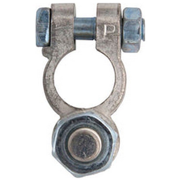 Battery Terminal Clamp – Post Type with Nuts – M10 Post 24v – Positive (+)