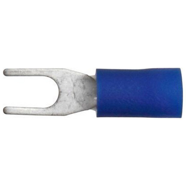 Blue Insulated Terminals 3.7mm – Forks (100 Pack) – ET52