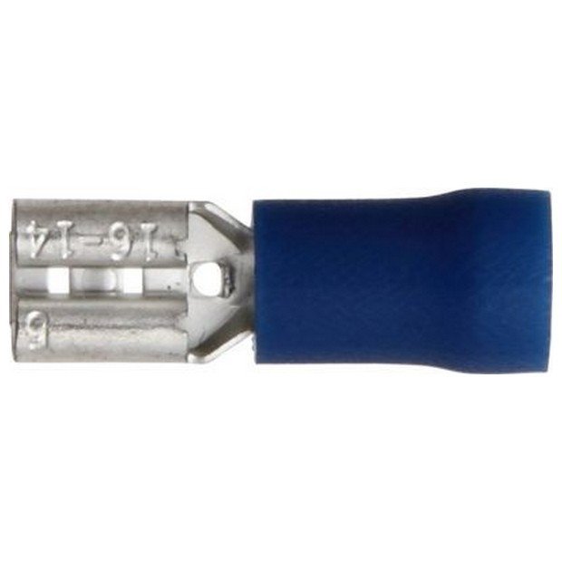 Blue Insulated Terminals 4.8mm – Push-on Females (100 Pack) – ET5