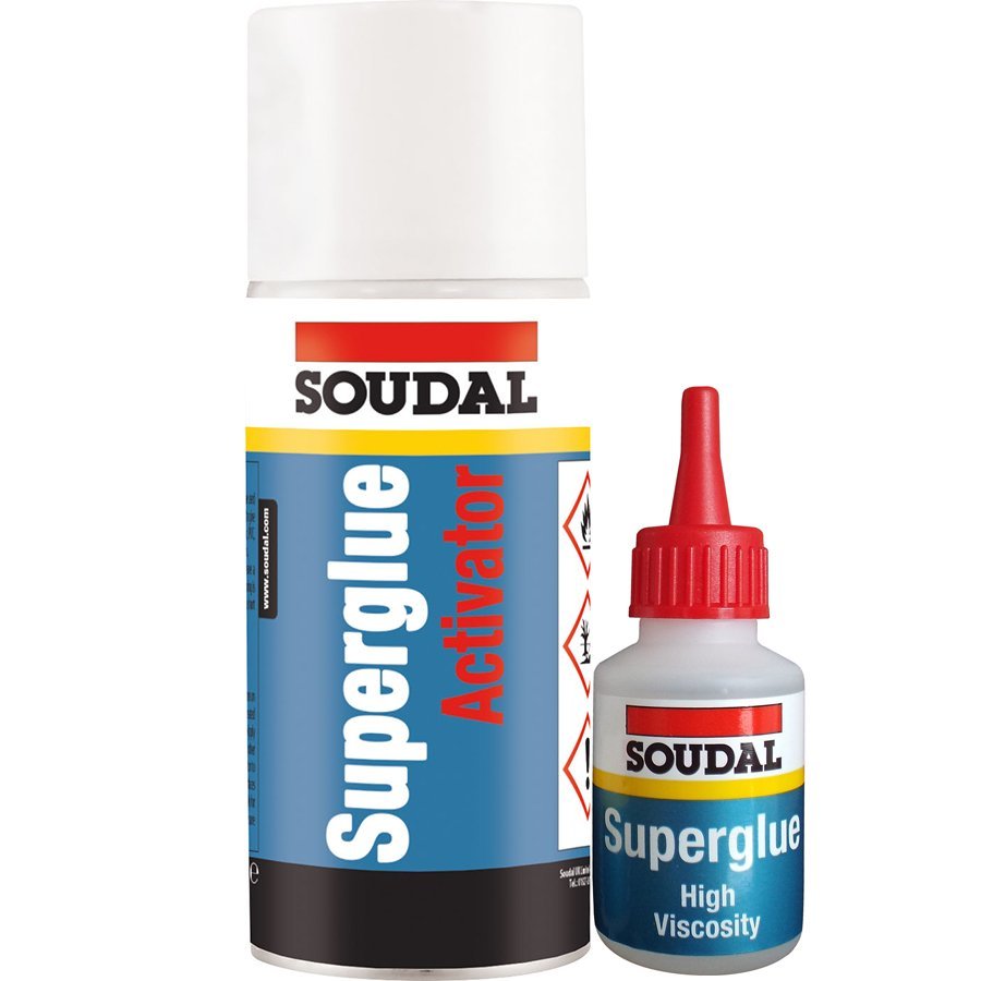 SOUDAL Mitre Mate Kit – Activator 200ml + Superglue 50g