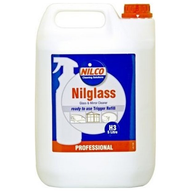 NILCO ‘Nilglass’ Glass & Mirror Cleaner 5 Litre – 2 Pack