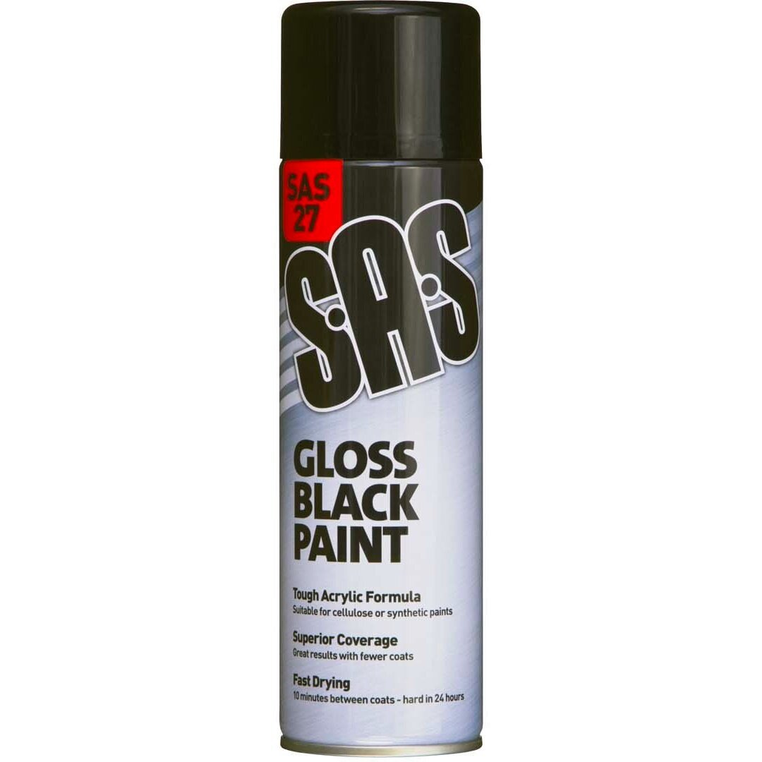 S.A.S Black Paint – Gloss – 500ml