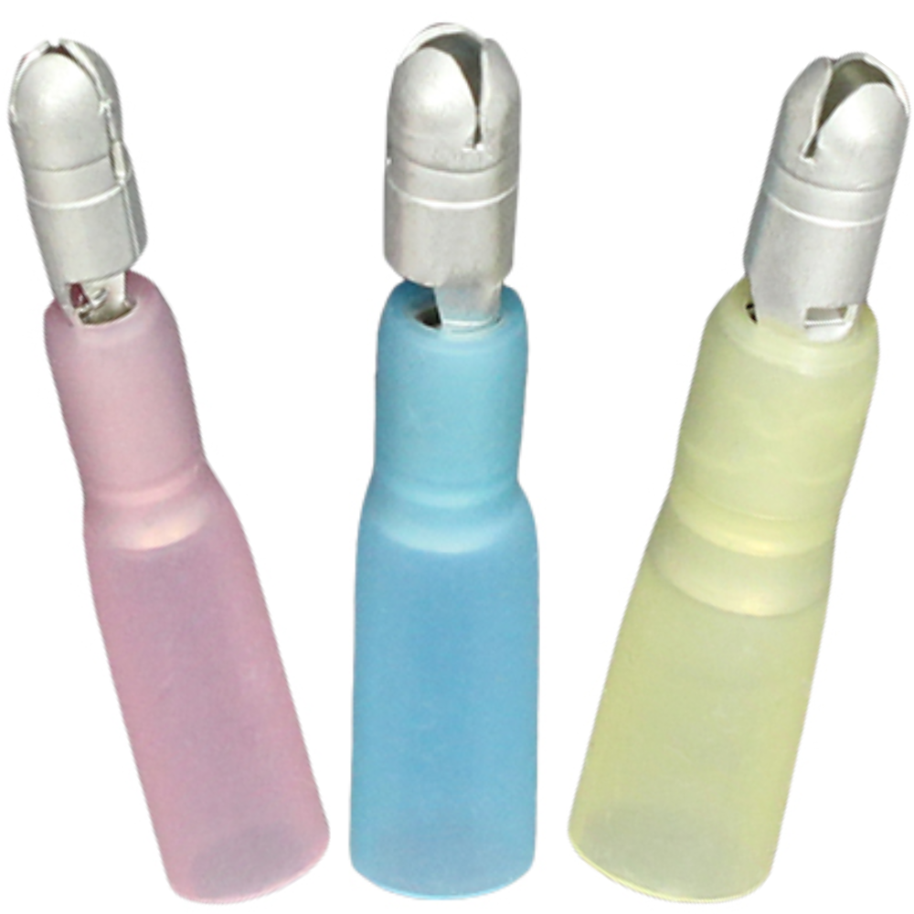 Heat Shrink Male Bullet Terminals: Adhesive Lined | Pack of 100