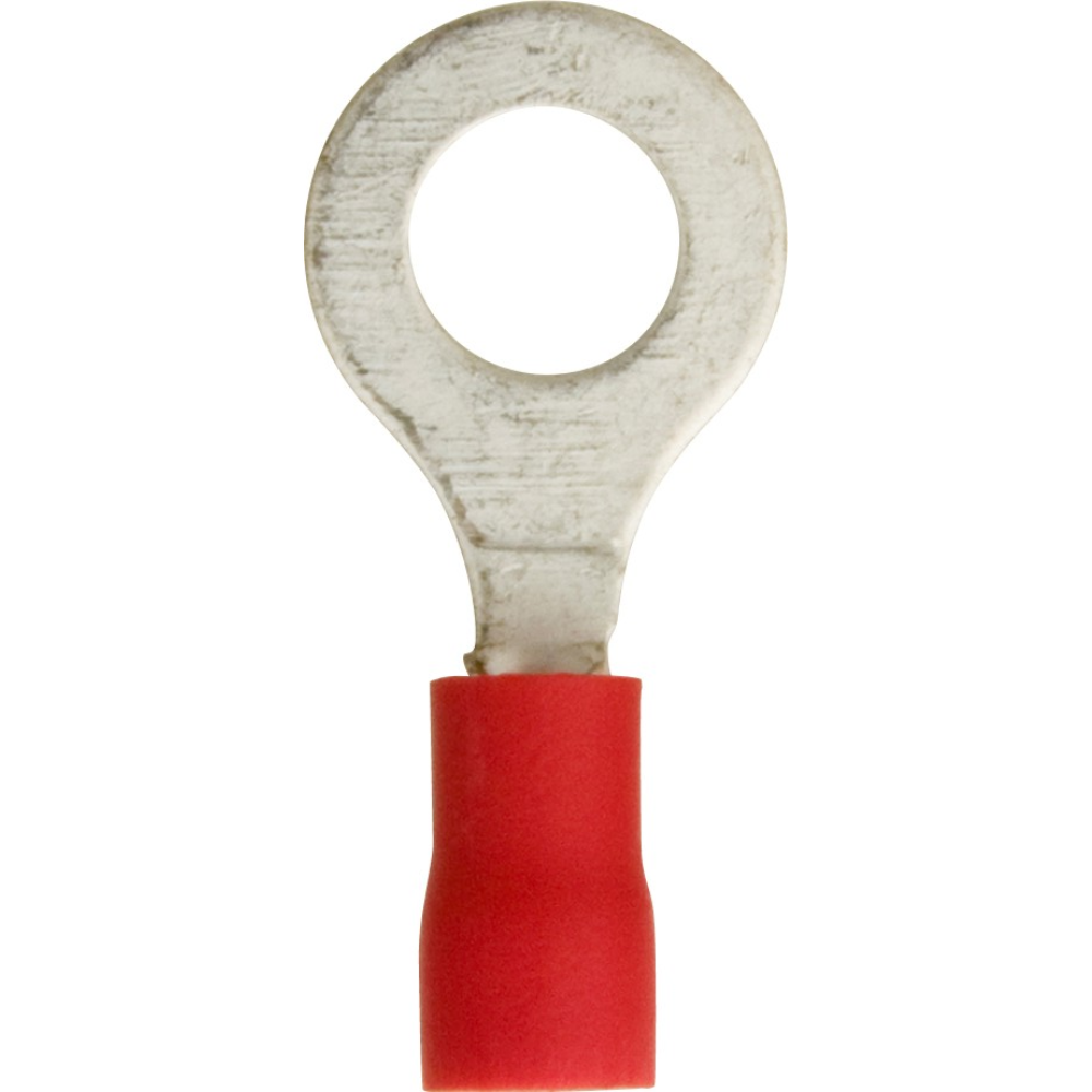 Red Insulated Ring Terminals : 6.4mm | Pack of 100