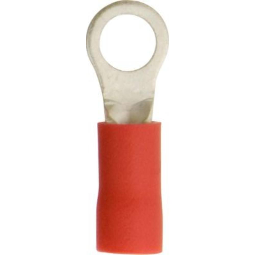 Red Insulated Ring Terminals : 5.3mm | Pack of 100