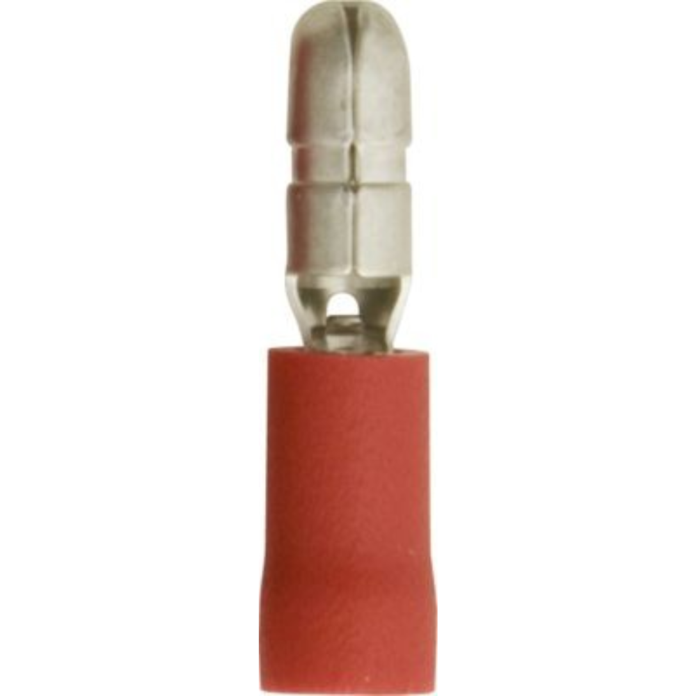 Red Insulated Bullet Terminals : 4.0mm | Pack of 100