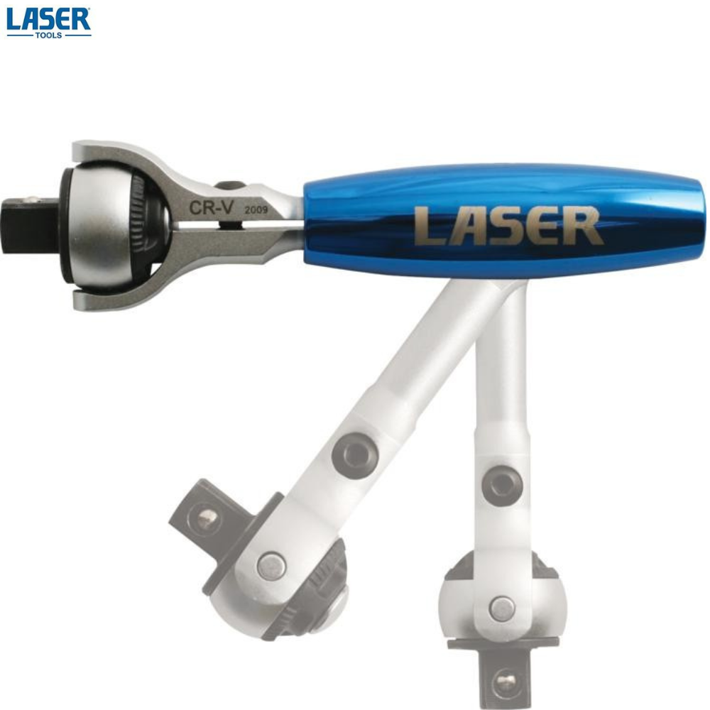LASER Swivel Head Ratchet 3/8” Drive with T-Handle