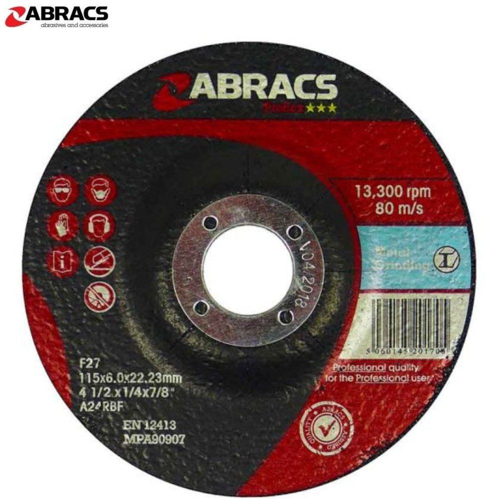 ABRACS Proflex Metal Grinding Discs – Depressed Centre