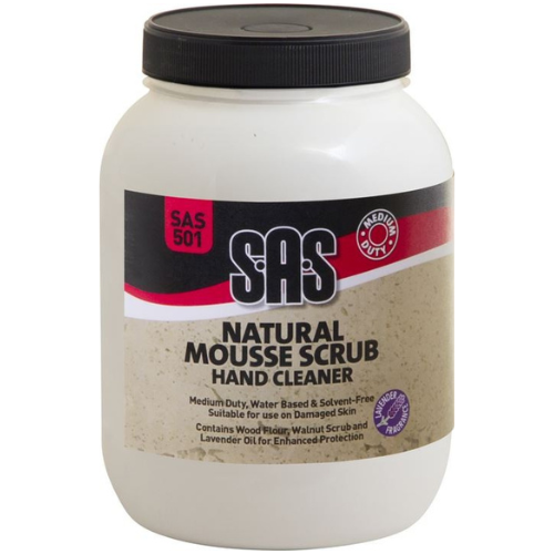 S.A.S Natural Mousse Scrub Hand Cleaner – Medium Duty – 3 Litre