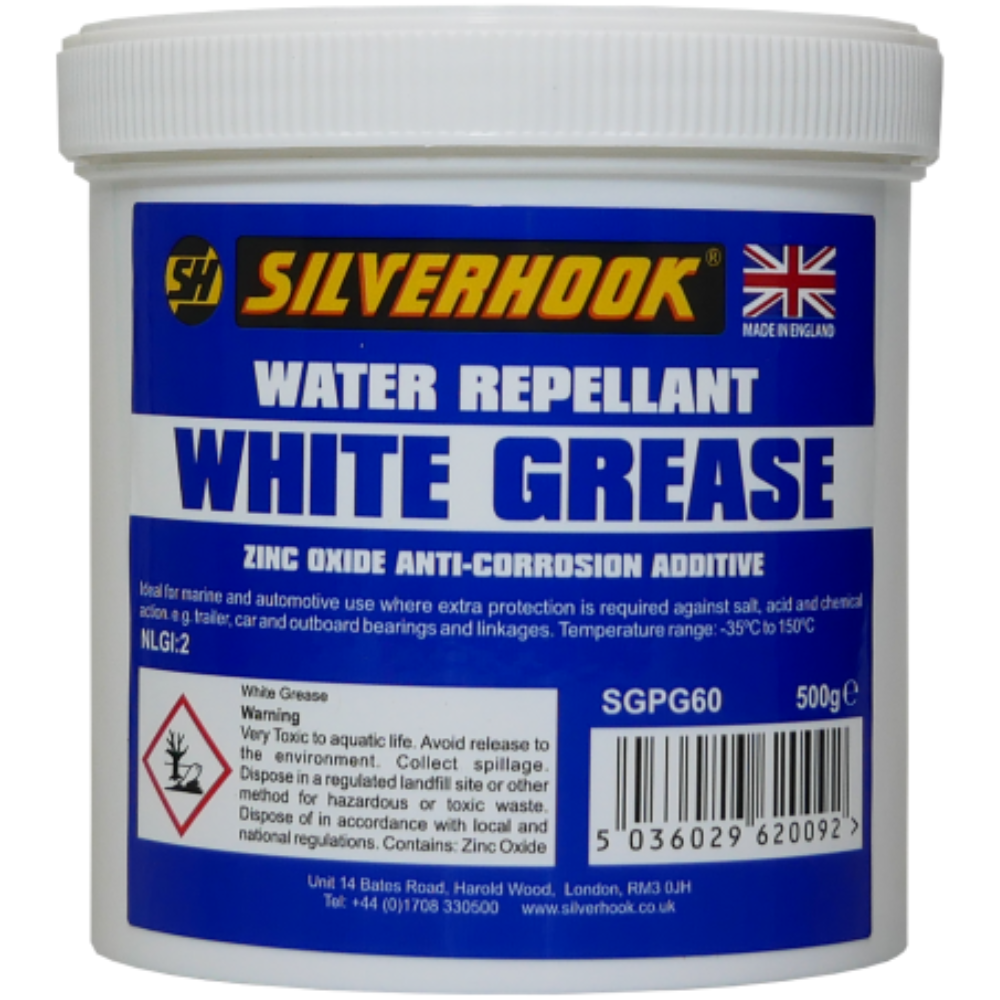 SILVERHOOK White Grease – Water Repellent – 500g Tub