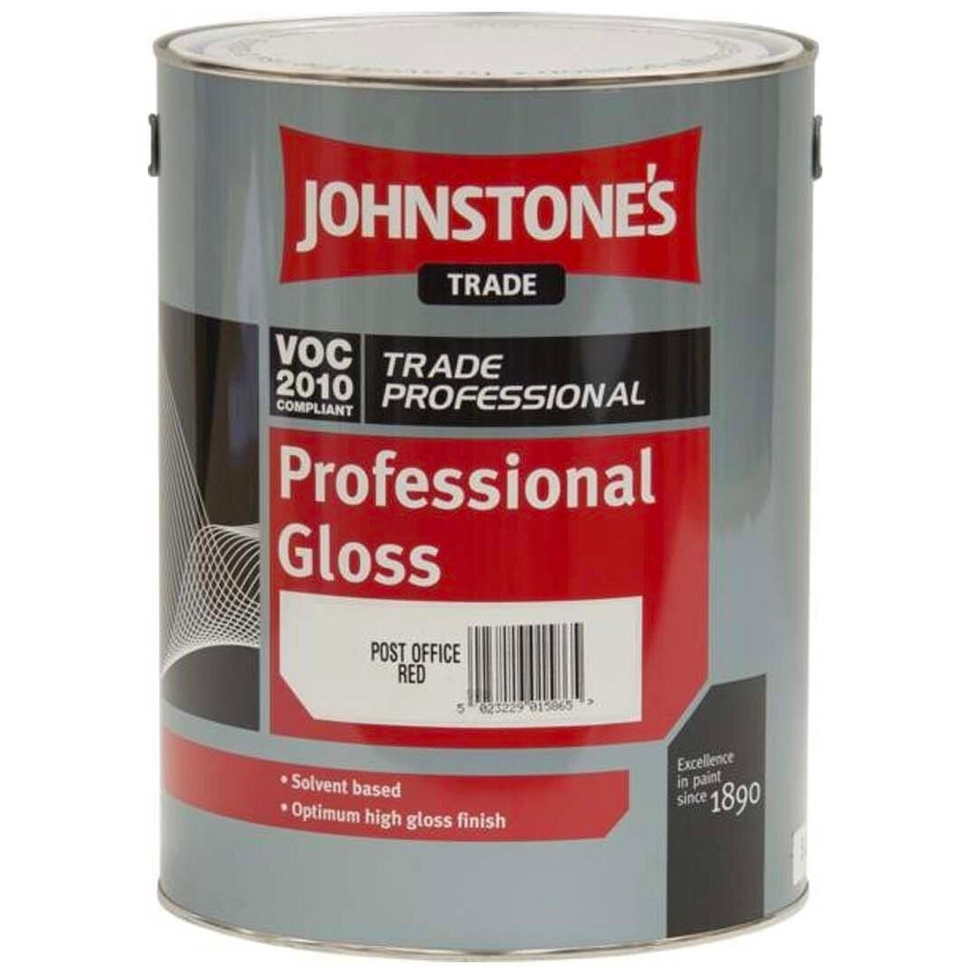 JOHNSTONE’S TRADE ‘Trade Professional’ Gloss Paint – Black – 5 Litre