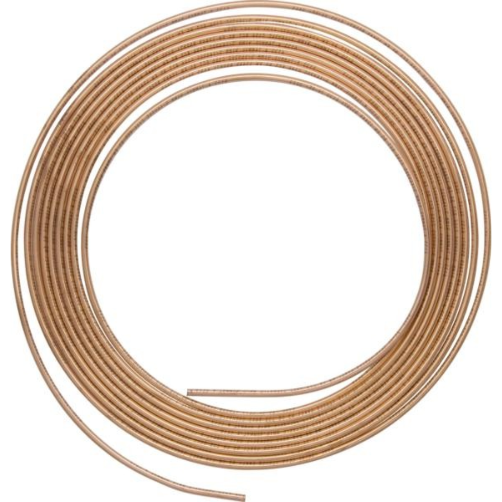 Copper Brake Pipe Tubing | 25 ft x 3/16″