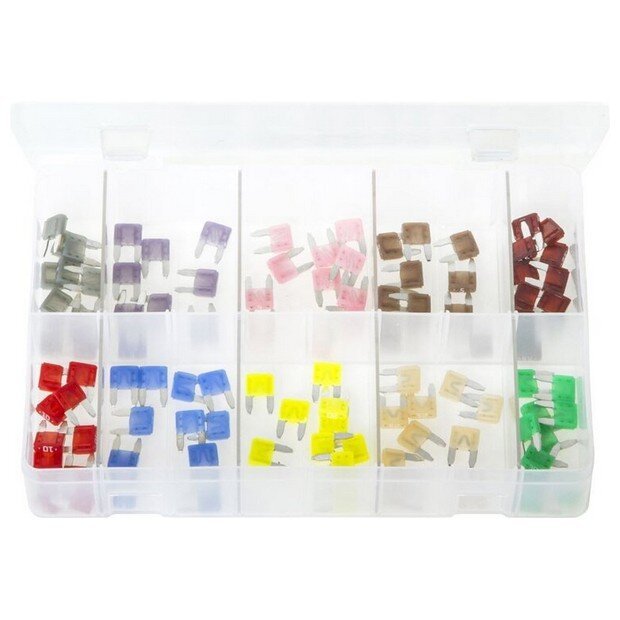 Assorted Box LITTELFUSE MINI® Blade Fuses – 100 Pieces