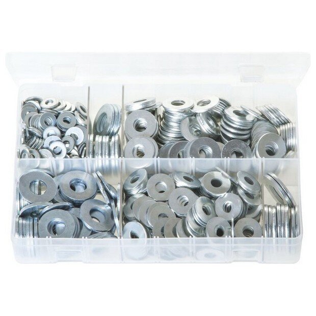 Assorted Box Flat Washers ‘Form C’ – Metric (M6 – M16) – 620 Pieces