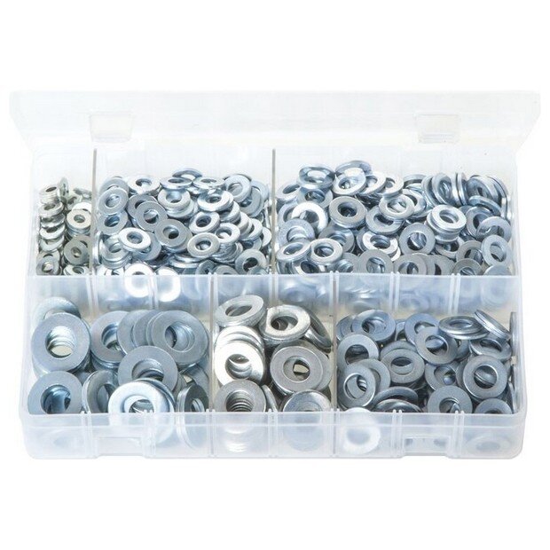 Assorted Box Flat Washers ‘Table 3’ – Imperial (3/16 – 1/2) – 800 Pieces