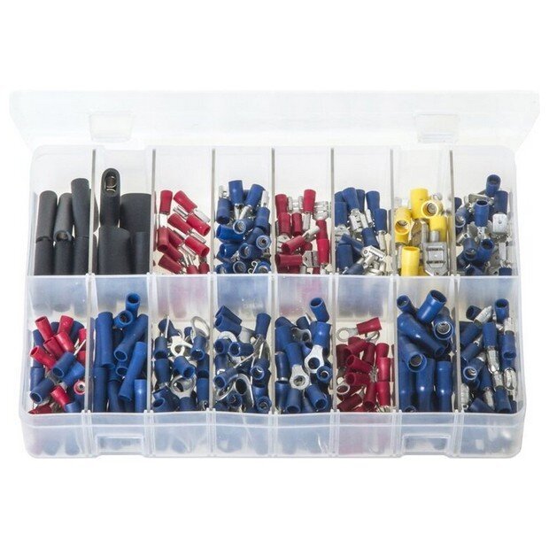 Assorted Box Terminals Insulated – 340 Pieces