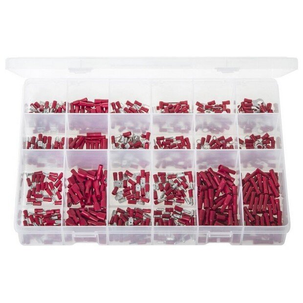 Assorted ‘Max Box’ Terminals Insulated – Red – 600 Pieces