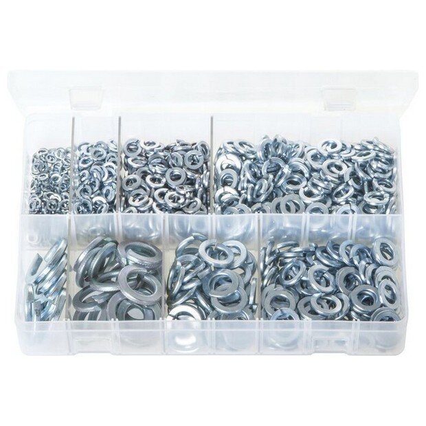 Assorted Box Spring Washers – Metric – (M4 – M20) – 1,015 Pieces
