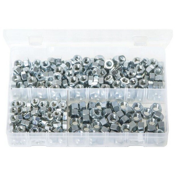 Assorted Box Steel Nuts – UNC (1/4 – 3/8) – 350 Pieces