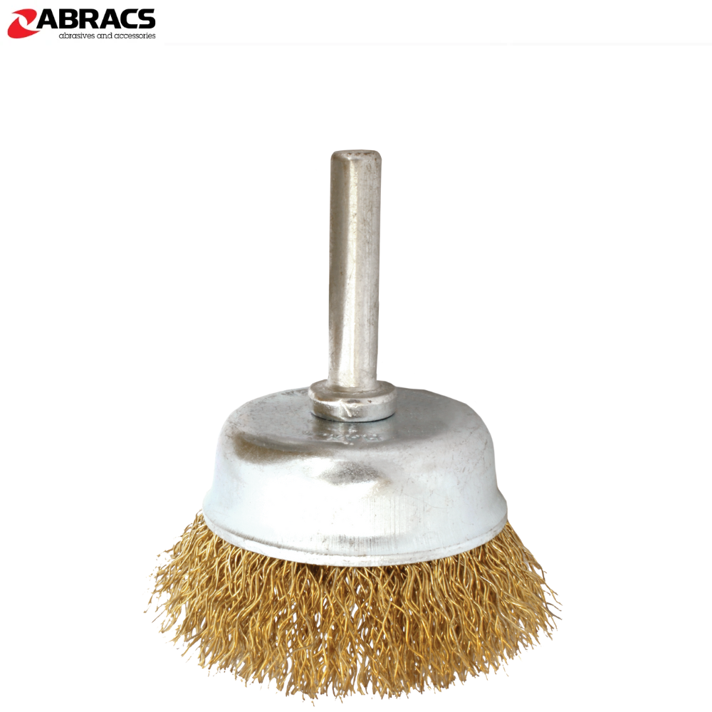 ABRACS Spindle Mounted Wire Brush 75mm Steel Wire Cup