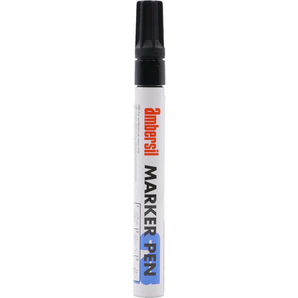 AMBERSIL Acrylic Paint Marker Pens – Nib Ø 3.0mm – Black