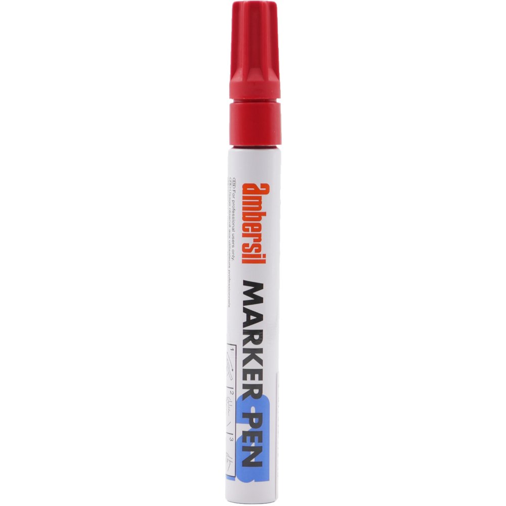 AMBERSIL Acrylic Paint Marker Pens – Nib Ø 3.0mm – Red