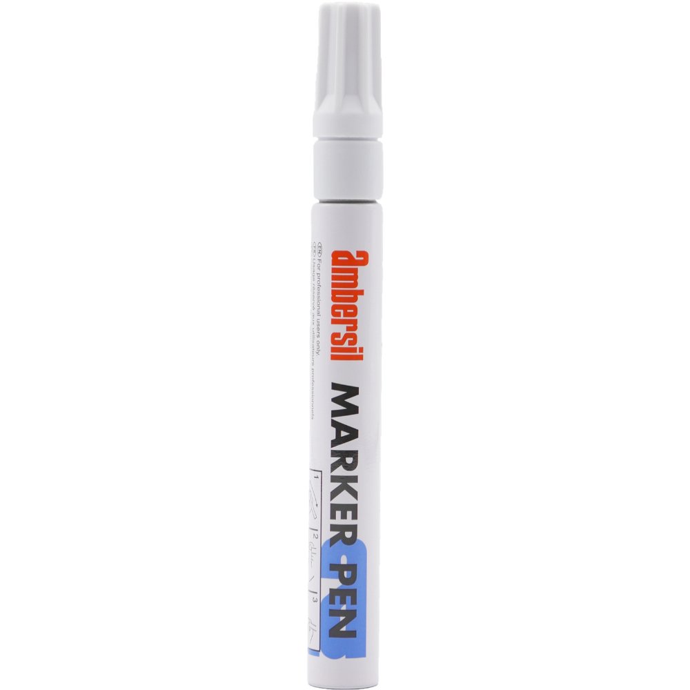 AMBERSIL Acrylic Paint Marker Pens – Nib Ø 3.0mm – White