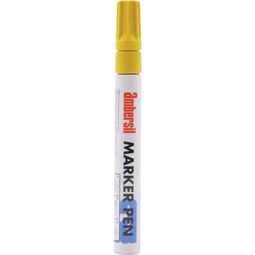 AMBERSIL Acrylic Paint Marker Pens – Nib Ø 3.0mm – Yellow