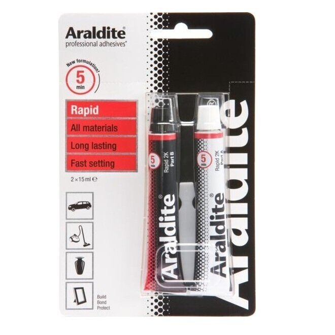 ARALDITE ‘Rapid’ Super Strong Adhesive – 2 x 15ml Tubes