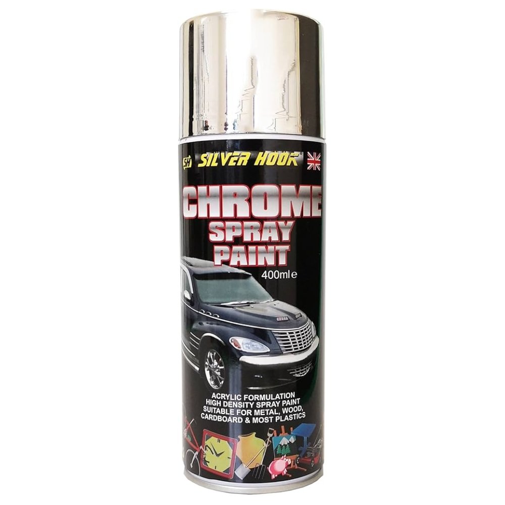 Chrome Effect Spray Paint Universal – 500ml (Pack of 12)
