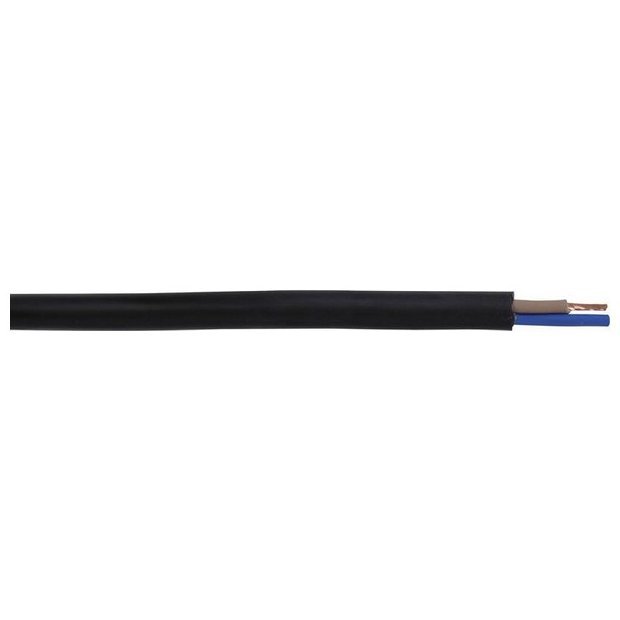 Heavy Duty ‘H07’ Mains Cable 2-Core – Tough Rubber Sheath (TRS) – 50m