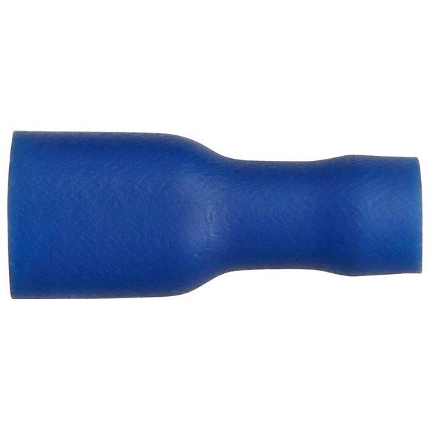 Blue Insulated Terminals – Push-on Females, Fully Insulated 6.3mm (1000 Pack) – ET10K