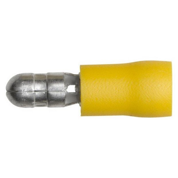 Yellow Insulated Terminals 5.0mm – Bullets (100 Pack) – ET17