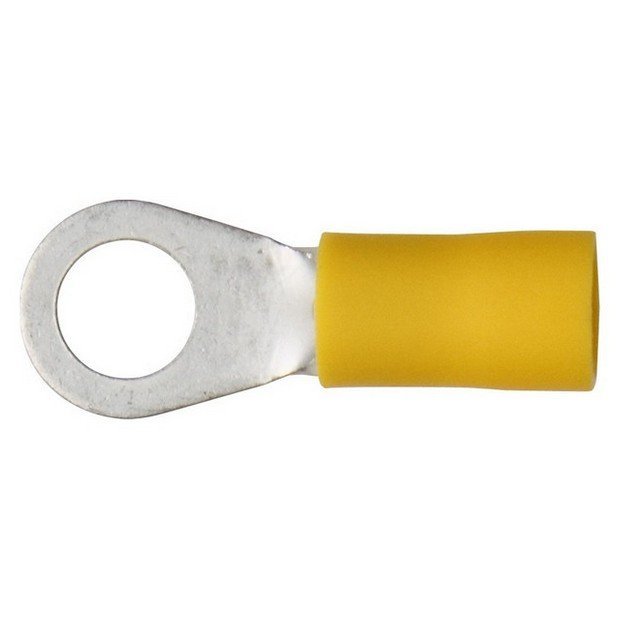 Yellow Insulated Terminals 6.4mm – Rings (100 Pack) – ET27