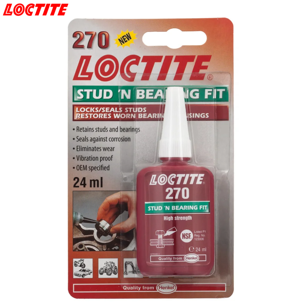 LOCTITE ‘270’ Stud & Bearing Fit – 24ml