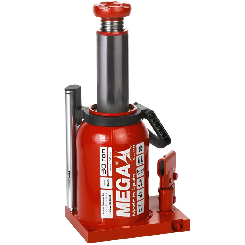MEGA 30 Ton Bottle Jack – Heavy Duty Hydraulic & Manual Lift