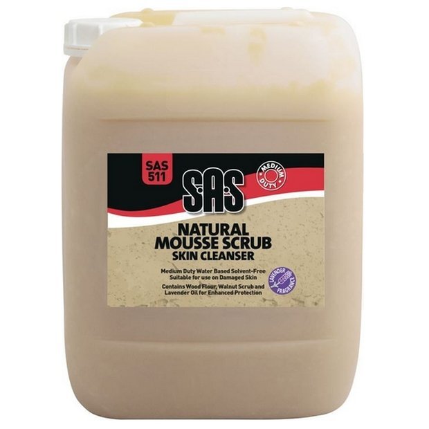 S.A.S Natural Mousse Scrub Hand Cleaner – Medium Duty – 10 Litre