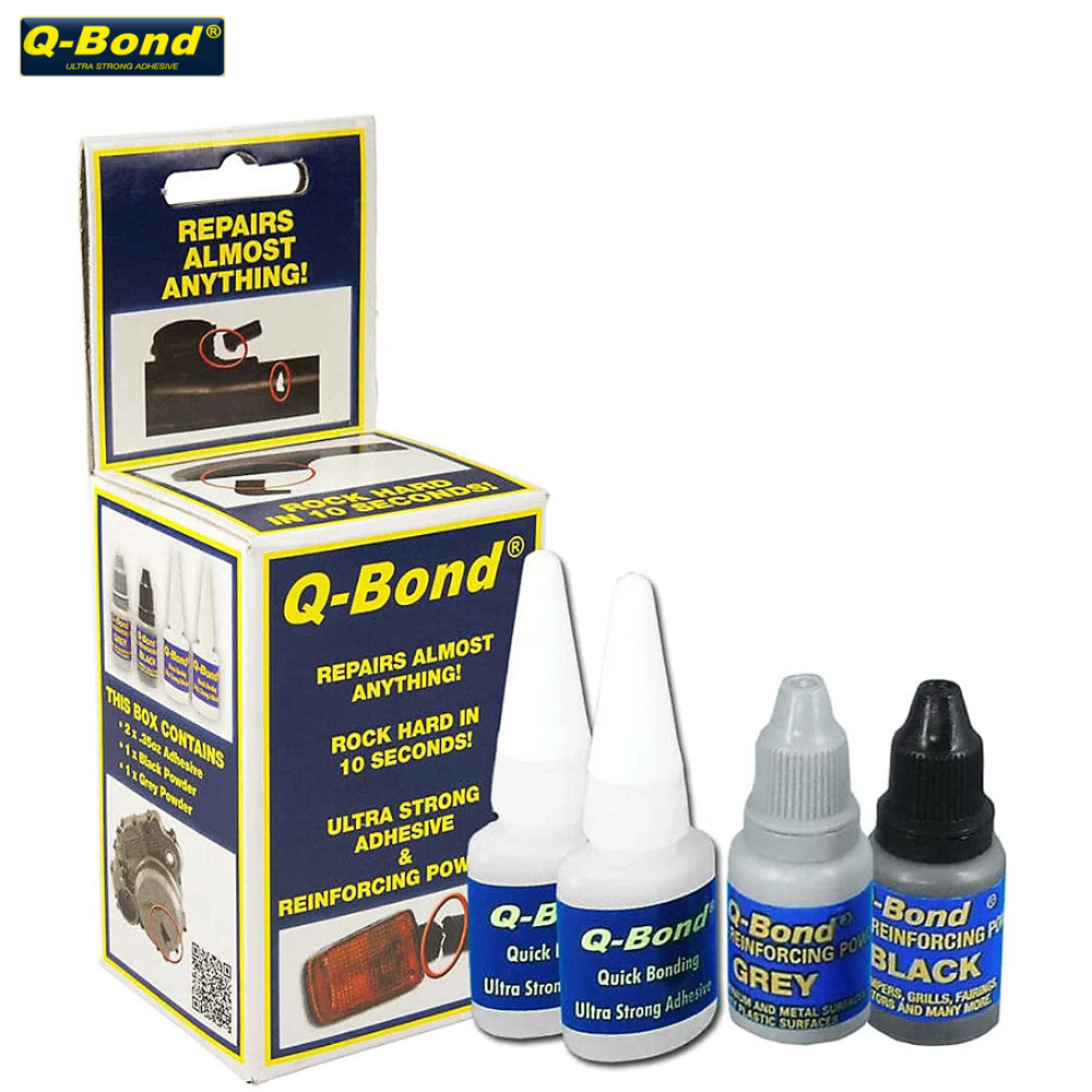 Q-Bond Ultra Strong Adhesive Kit for Quick, Permanent Repairs