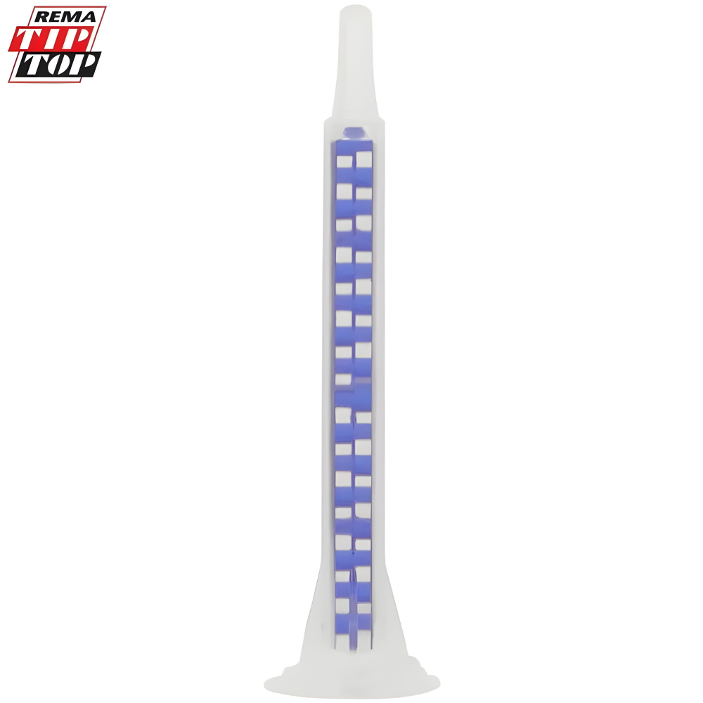 rema-tip-top-tyre-filler-blue-mixing-nozzle Blue mixing nozzle for REMA TIP TOP Tyre Filler 50ml two-part syringe, designed for precise and even adhesive application