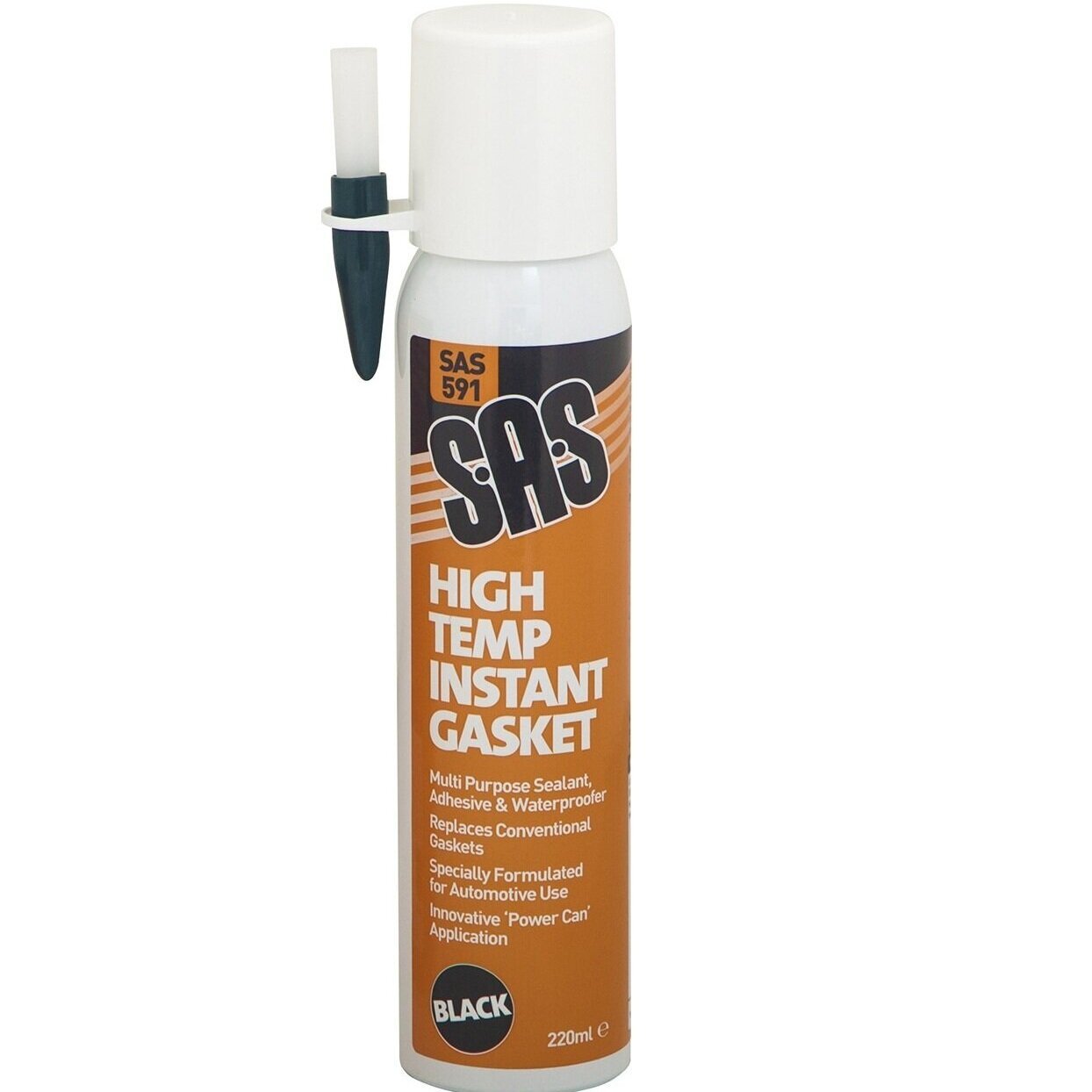 S.A.S High Temperature Black Instant Gasket – 220ml